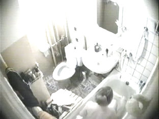 Randy Shower Voyeur Places A Well Hidden Camera In His Bathroom.