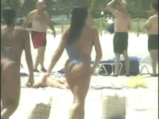 Hot Nude Woman Having Fun On A Hot Beach Video