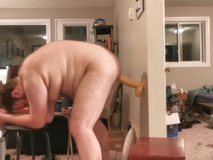 Taking a monster dildo in deep in my til i cum