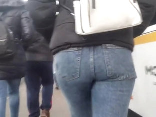 Nice Round Ass In Blue Jeans