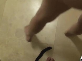 Sexy Latina Pleases Her Boyfriend In The Bathroom