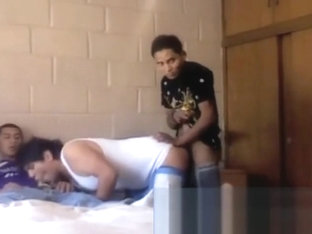 2 Str8 Cousins Fuck Gay Guy-voyeur Heaven