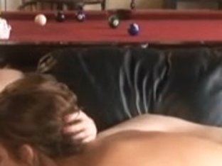 Lewd non-professional beauties making out at home