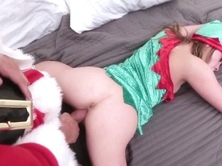 Teeny Elf Fucks Santa