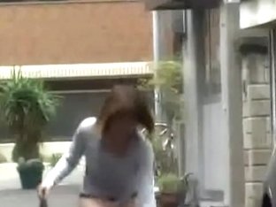 Tight Exotic Girl Loses Her Skirt When Some Bloke Steals It