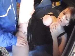 Busty Girl Getting Fucked Outdoor By Car Mechanic
