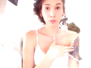 enchanting girls Ladyboy Jerking And Cumming