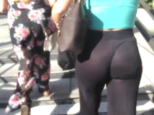 See thru- Amazing ass sheer pants thong