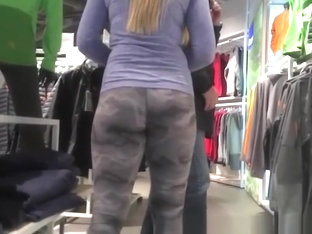 Girl Wearing Camouflage Pattern Leggings