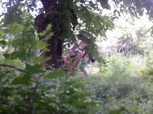 Couple Caught In Woods