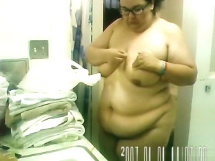 BBW Wife getting in shower