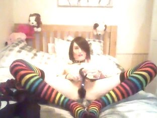 Incredible Homemade Shemale clip with Solo, Stockings scenes