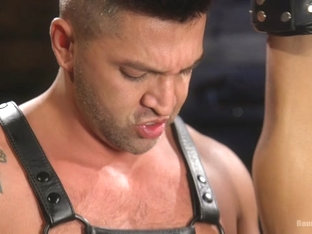 Dominic Pacifico,Draven Navarro in Bodybuilder Draven Navarro Takes Pain, Extreme CBT, and Gets Fu.