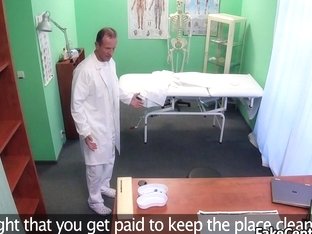 Blonde Nurse Fucked Nervous Doctor