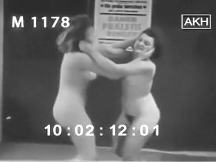 Classic Catfights-mature Nude Wrestling From Germany (year?)
