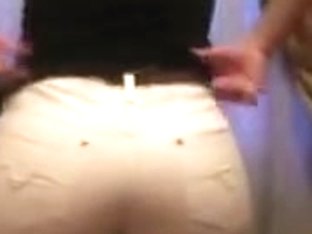 Big soaked ass milf in white jeans