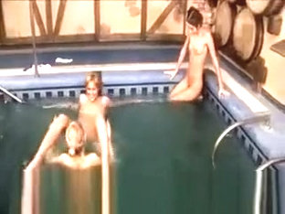 Three Danish Teenies In The Pool
