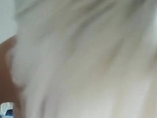 Long hard boner for a hot golden-haired