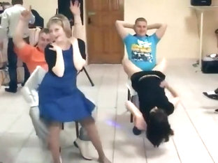 Lap Dance Competition On A Wedding