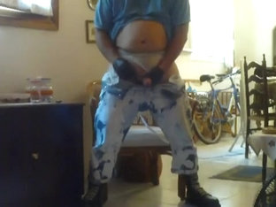 Smokin', eating ash and then cum