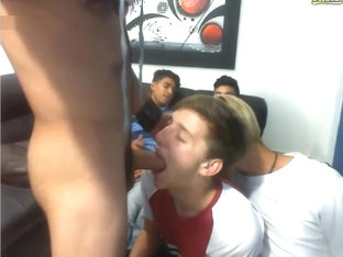 Blond Latino And Friends Have Cam Fun