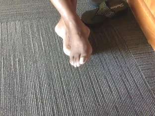 Candid Tall, Mature Redbone with Large Pretty Feet