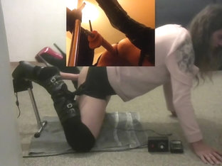 Crossdresser fucked by Machine part1