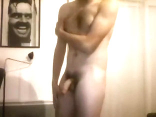 French straight hairy stud show on cam HOT