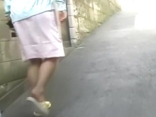 Hot Asian Nurse Flashes Her Tight Panties During Instant Public Sharking
