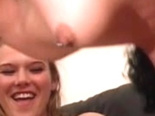 Sexy dilettante girl acquires a face full of love tunnel on the kitchen table