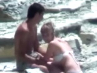 Legal Age Teenager Lovers Couple On Beach