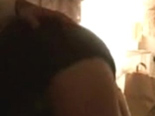 Short-haired Woman Has Her Round Ass Filmed From Behind