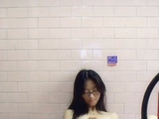 Asian College Girl Does Solo In Dorm-room