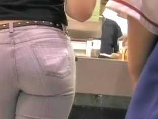 Beautiful Teen Ass In Tight Denim Jeans Candid