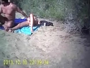 Showing His Wife On The Maspalomas Beach