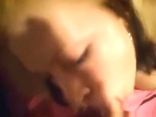 Blonde Girl Sucks Her Bf's Cock And Swallows His Cum POV