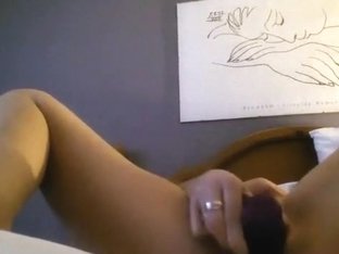 The Wife Plays With Her Vibrator And Gets Multiple Orgasms. Look How Creamy She Gets !!!