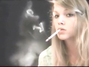 Beautiful Blonde Girl Smoking Her Vs120s... Mika