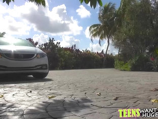 Cute teen Alexis pounded hard by giant hard cock