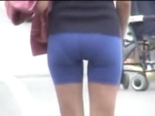Candid Sport Shorts On The Really Firm Female Bottom 03za