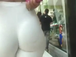 Spandex Sexy Cameltoe Leggins Ass In Public