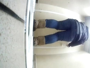 Teen In Jeans Caught Peeing