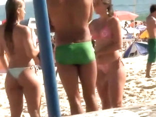 Amazing asses wearing thong bikinis