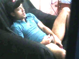 I spy my step bro for the windows masturbating in home