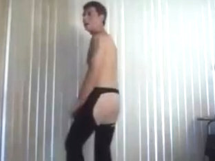 Sexy logan stripper dances and shakes his ass
