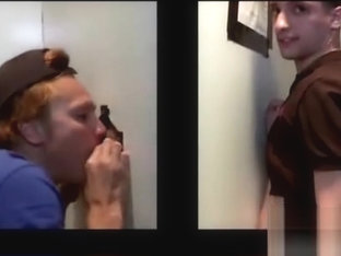 Dumb straight guy fooled into a gay blowjob