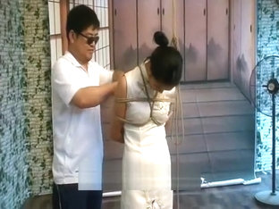 Bondage In White Cheongsam