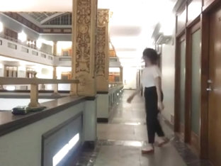 Milana Vayntrub - Curvy Babe Dancing In A Hallway With Slomo