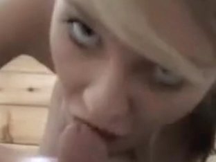 My Immature Blondie Gives Me Blowjob