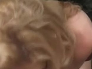 Cute blond delivers a cute blow job.